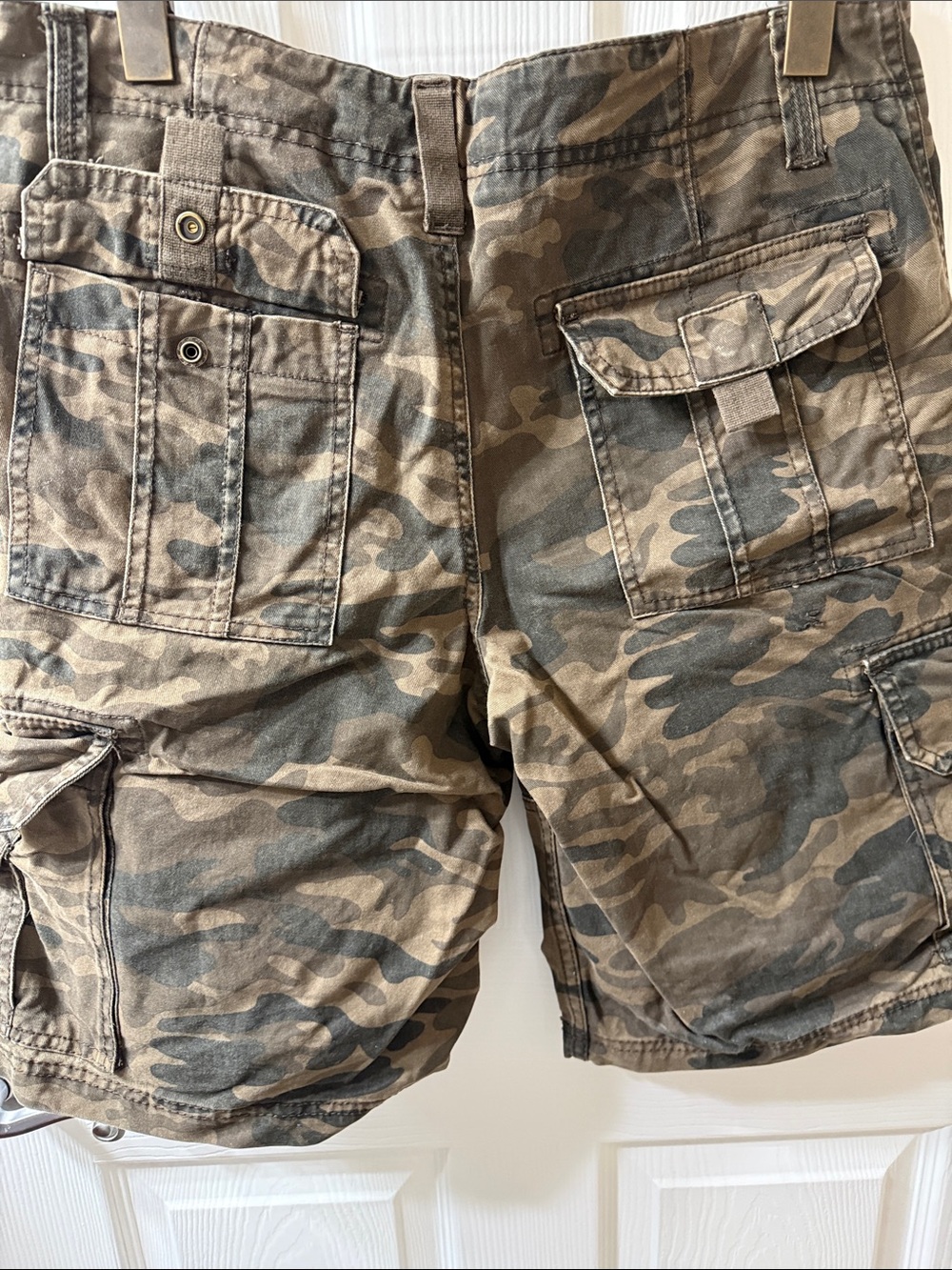 Old Navy Men's Camo Cargo Shorts - Olive Green
